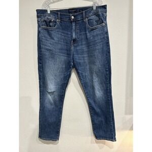 Lucky Brand 412 Mens 38x30 Athletic Slim Leg Jeans Medium Wash Blue Stretch Jean